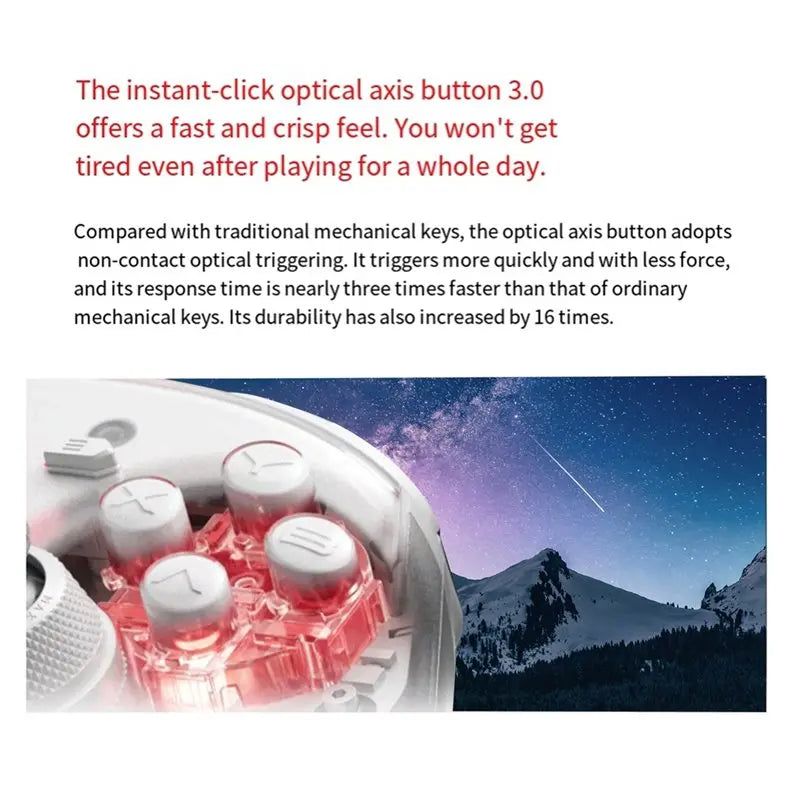 NEW-KP40 Wireless Gamepad 2000Hz Polling Adjustable TMR Joysticks Dual Vibrations Triggers Controller For PC Android IOS
