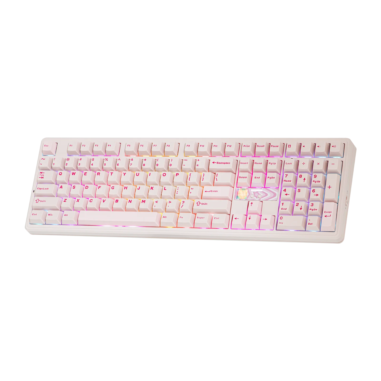 EPOMAKER X AULA F108 PRO V2 100% ANSI US Layout Tri-Mode Creamy Gasket Wireless Mechanical Keyboard with Pixel Screen & 10000mAh