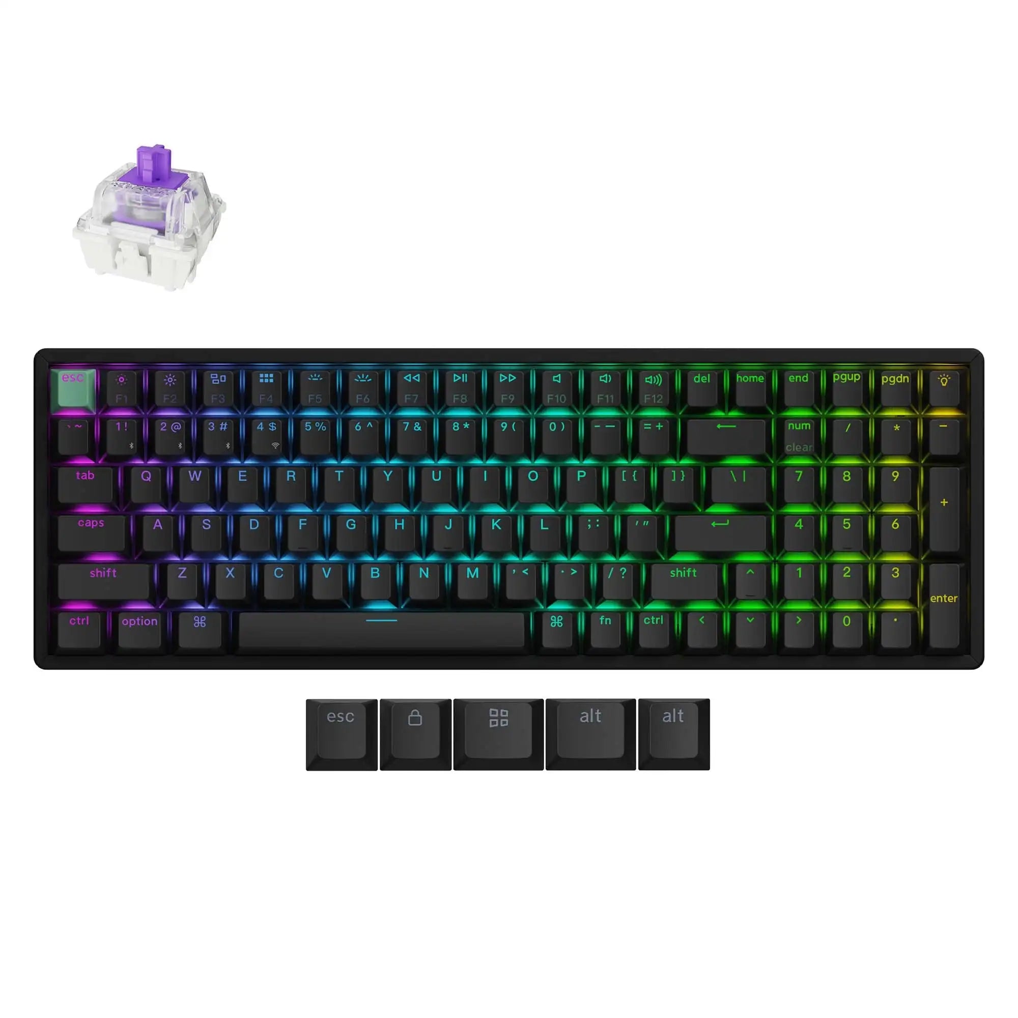 Keychron K4 HE Wireless Magnetic Switch Custom Keyboard 96% Layout RGB Backlight Double-Shot PBT Keycap
