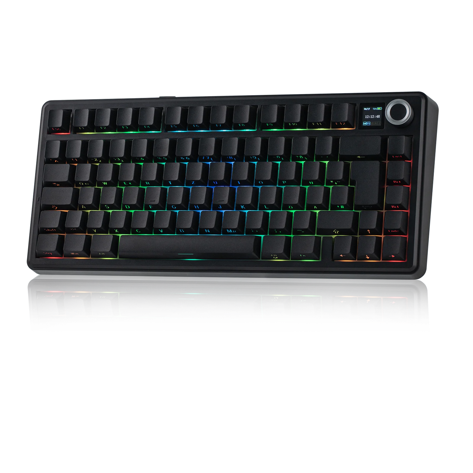 ISO-DE EPOMAKER X AULA F75 MAX 75% German QWERTZ Layout Tri-mode Wireless Mechanical Gaming Keyboard For WIN/Mac/PC