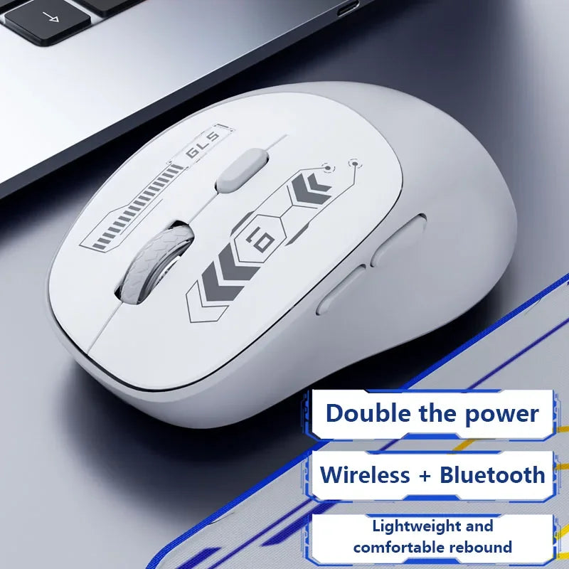 Wireless Bluetooth Dual-Mode Gaming Mouse with Charging and Silent Operation Computer Accessories