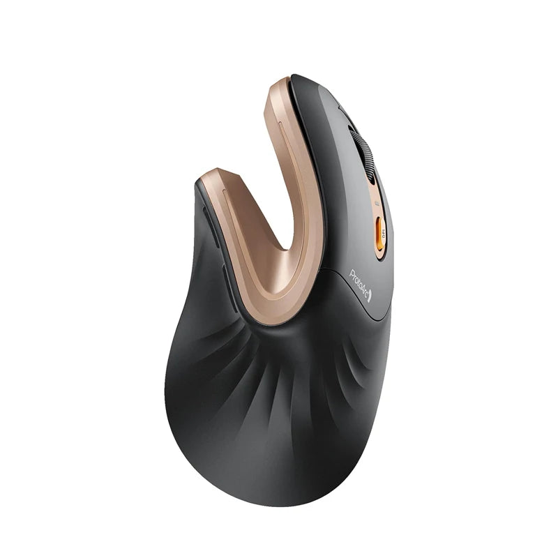 ProtoArc Ergonomic Mouse EM11 NL BT Rechargeable Wireless Vertical Mouse 3 Multi-Device 2.4GHz Optical Mice  for Computer
