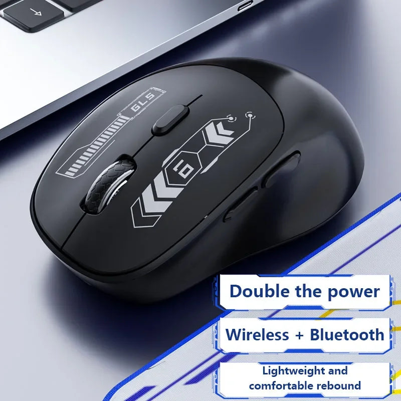 Wireless Bluetooth Dual-Mode Gaming Mouse with Charging and Silent Operation Computer Accessories