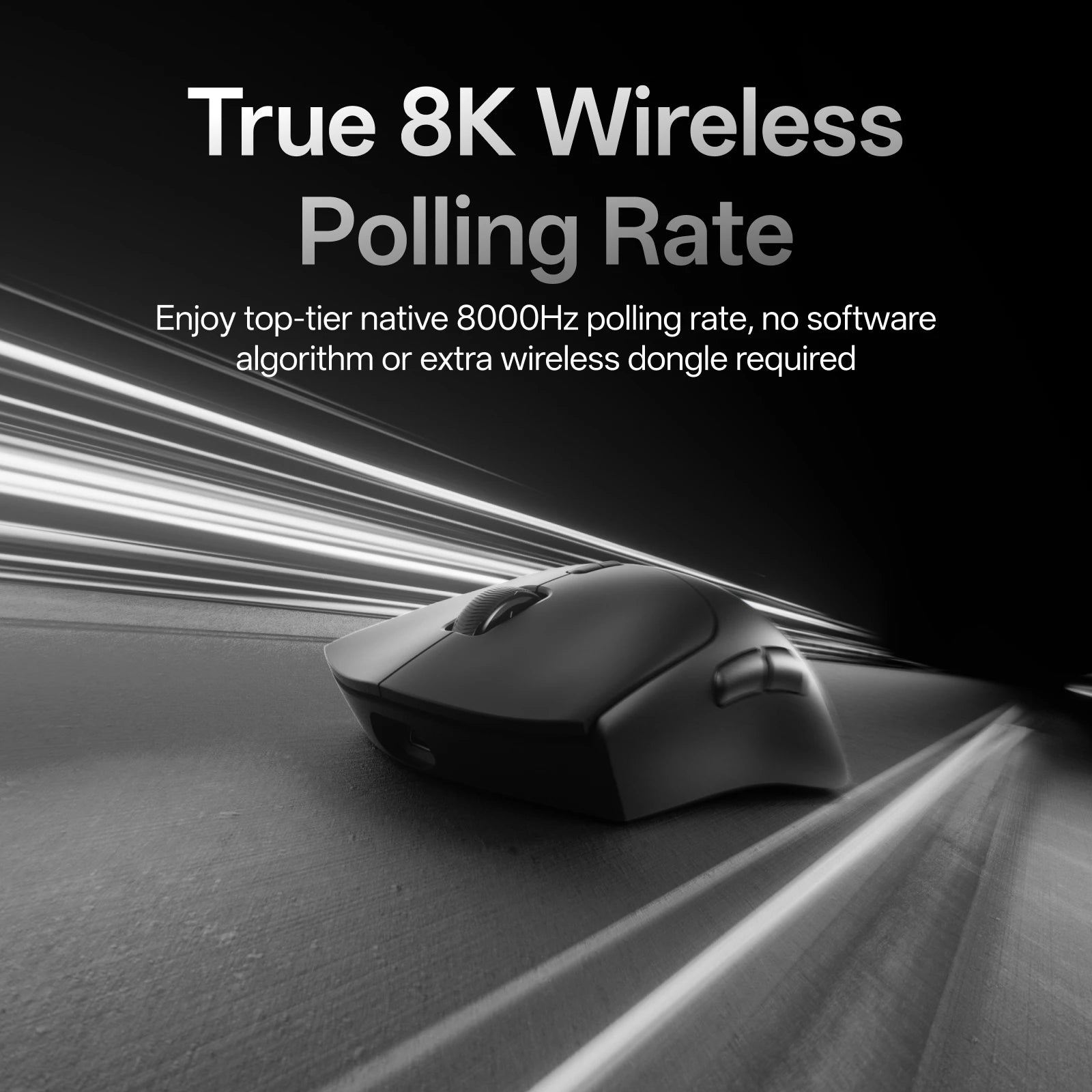 Rapoo VT7 Wireless Gaming Mouse Ergonomic 8K Polling Rate PAW3395 53g Magnetic RGB Charging Dock for Right Big Hand PC Gamer