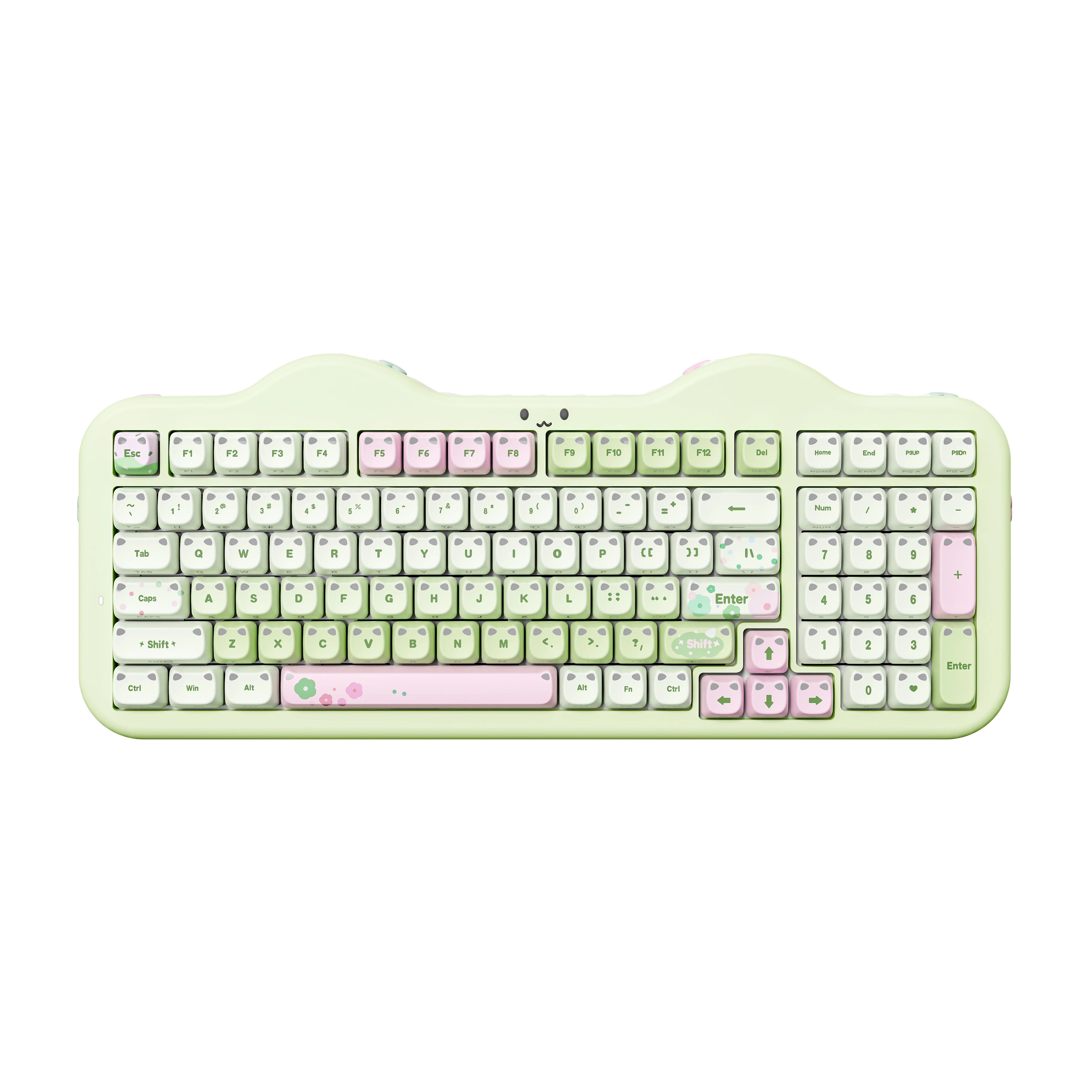 YUNZII C98 Translucent MAO Wireless Mechanical Keyboard,Cute Ca...
