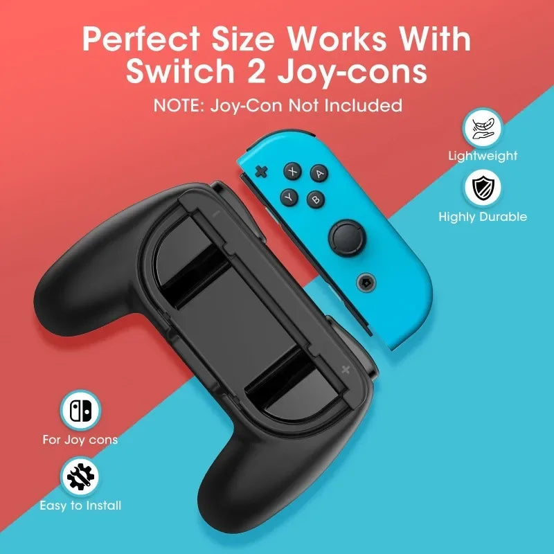 2 Pack Hand Grips for Nintendo Switch 2 (2025) for Joy-Con 2 Wear-Resistant  Anti-Slip Switch2 Controllers Grips Handle Kits