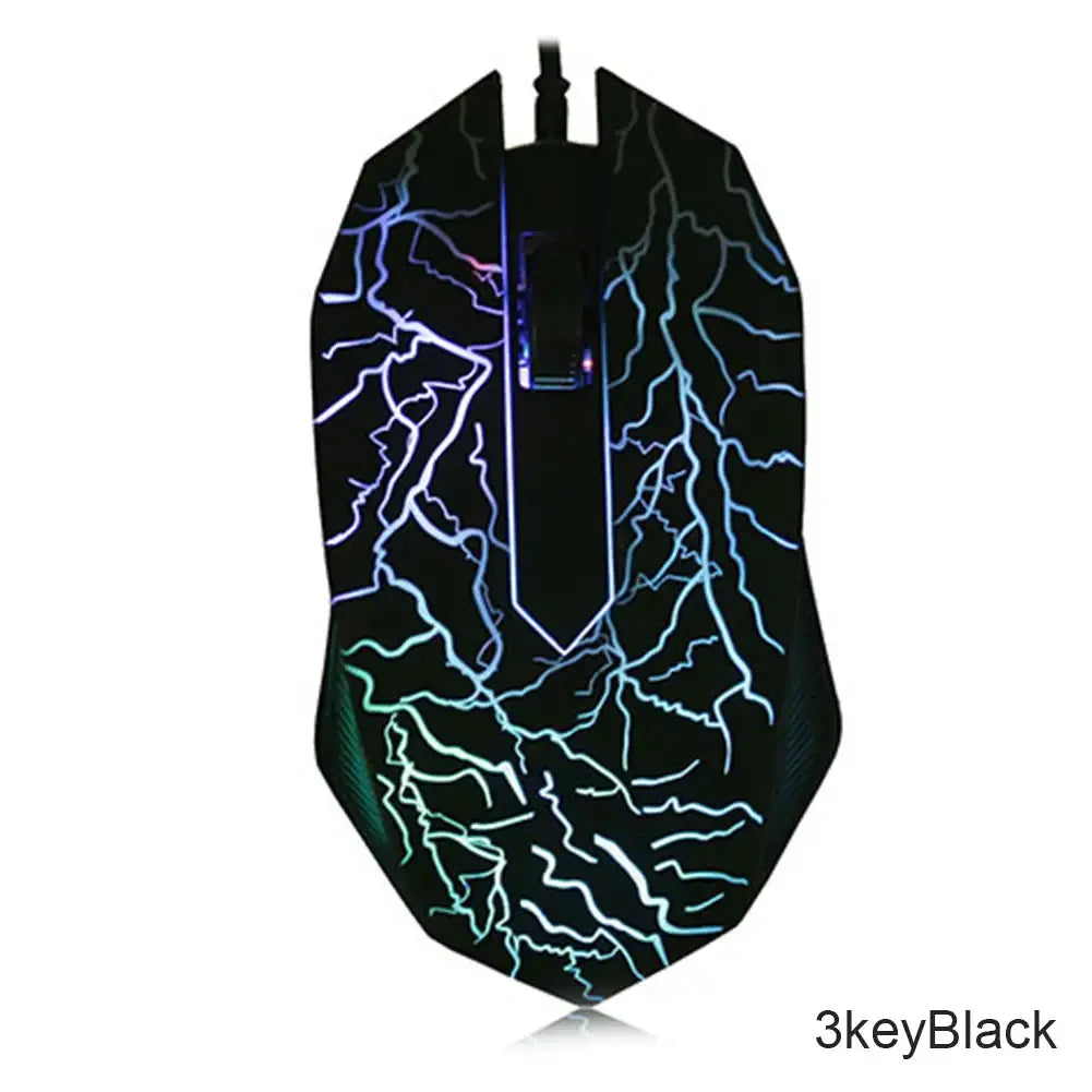 2400 DPI USB Wired Mouse Gaming Mouse LED Backlit Professional Gamer Mice Ergonomic Computer Mouse for PC Laptop Macbook