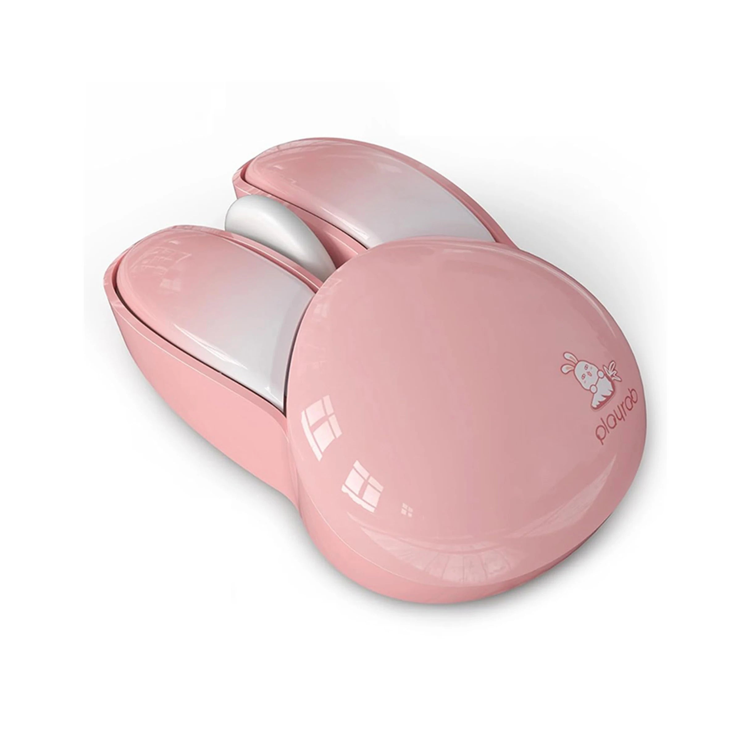 MOFii M6AG Pink Cute Bunny Wireless Mouse, Kawaii High-Design, 2.4G Plug & Play, Compatible with Office Laptops & Desktops