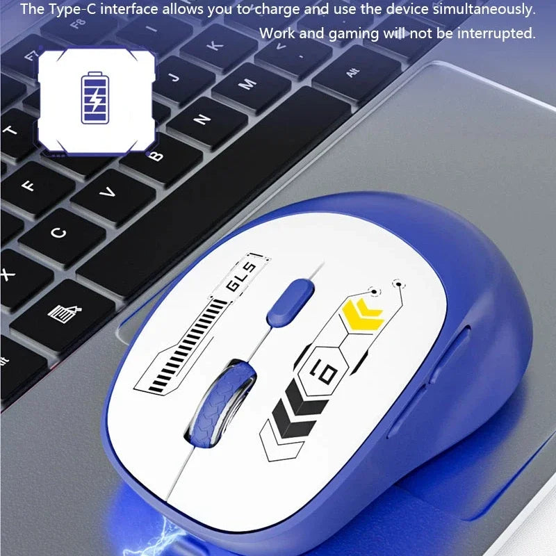Wireless Bluetooth Dual-Mode Gaming Mouse with Charging and Silent Operation Computer Accessories