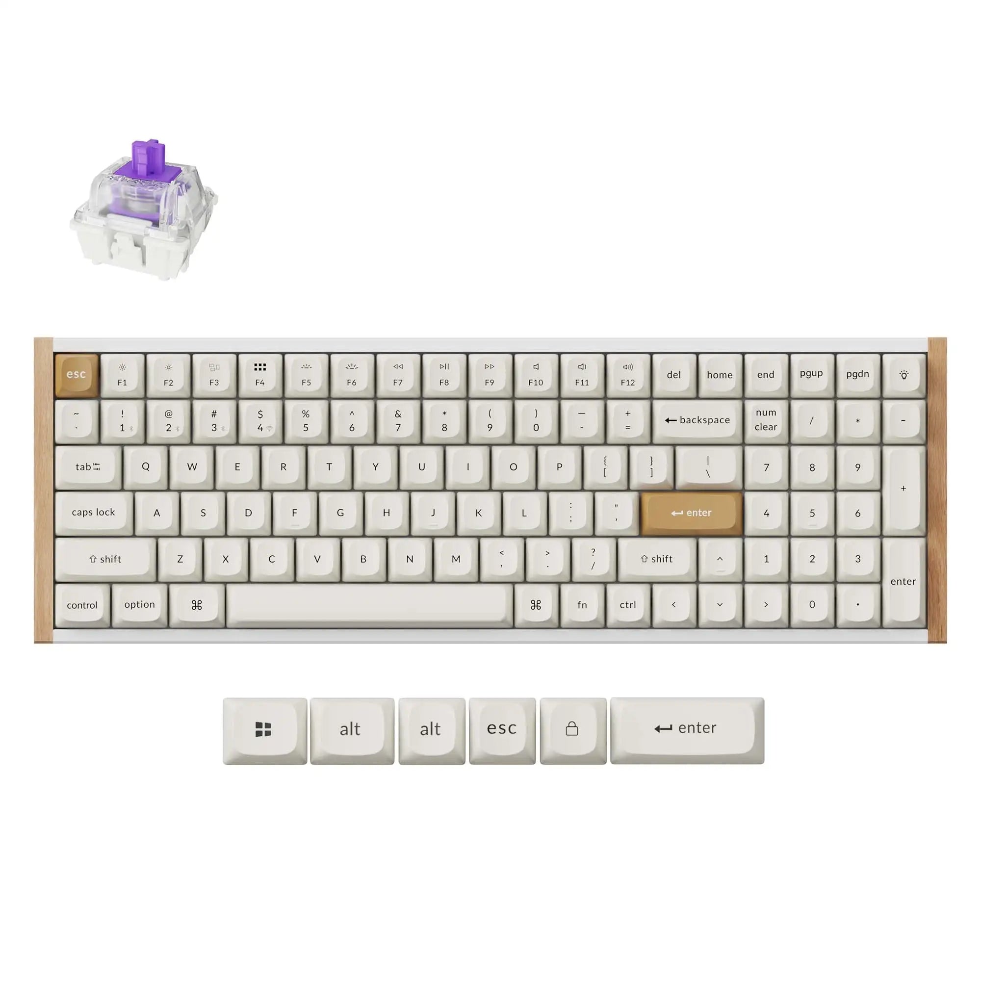 Keychron K4 HE Wireless Magnetic Switch Custom Keyboard 96% Layout RGB Backlight Double-Shot PBT Keycap